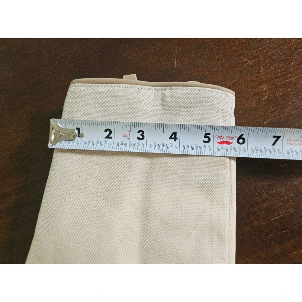 Longaberger Fabric Bin Dividers Size A Beige Flax Canvas Organizer 23562239